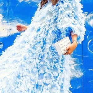 LUCITE GLITTER EVENING BAG NWT